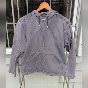 LL Bean Canvas Work Jacket Dusty Purple Size Small Like Carhartt